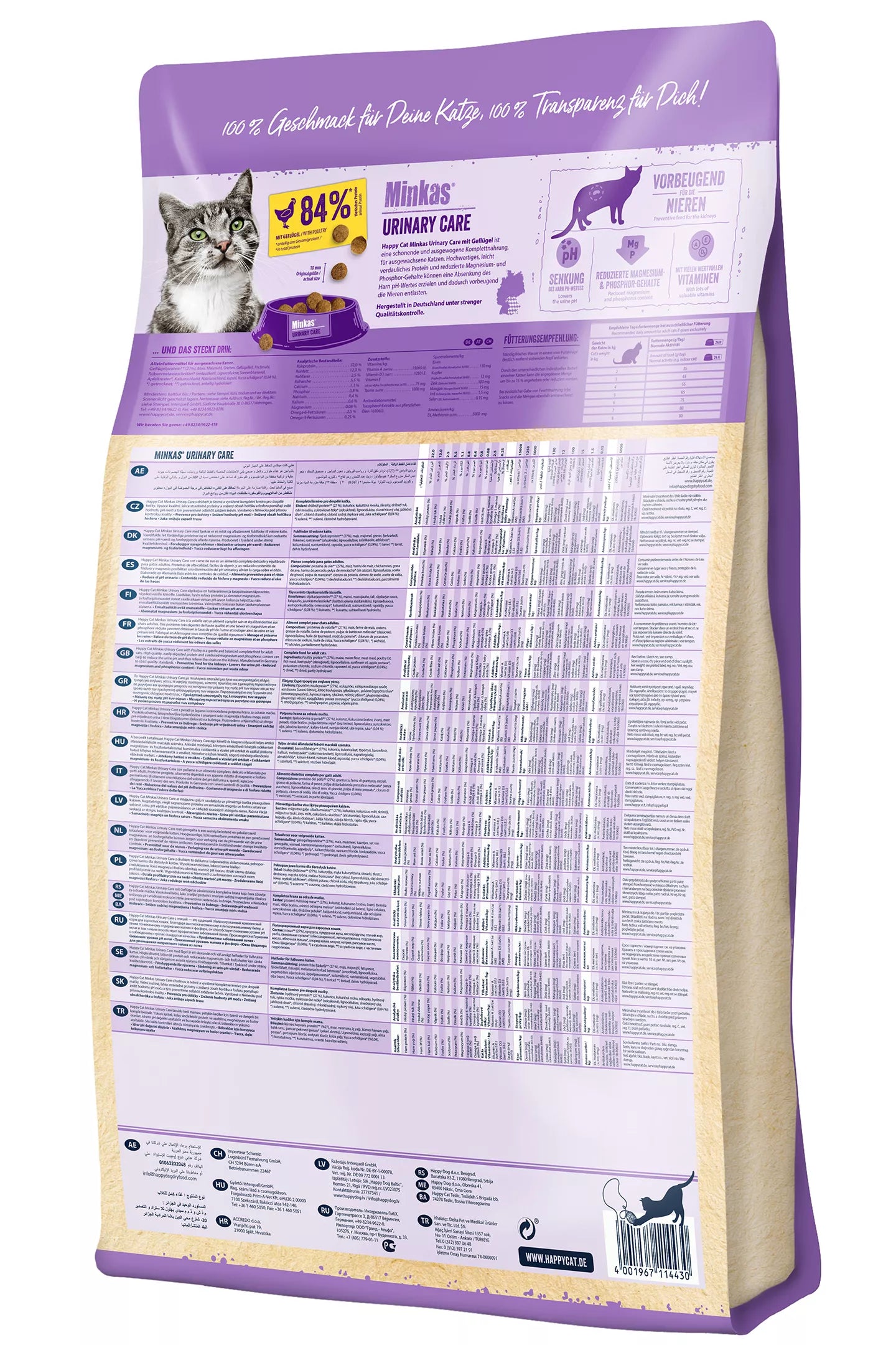 Happy Cat Minkas Urinary Care For Adult Cats - 1 kg