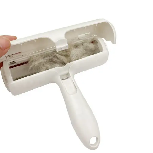 Portable Pet Hair Remover Roller Brush - Self Cleaning