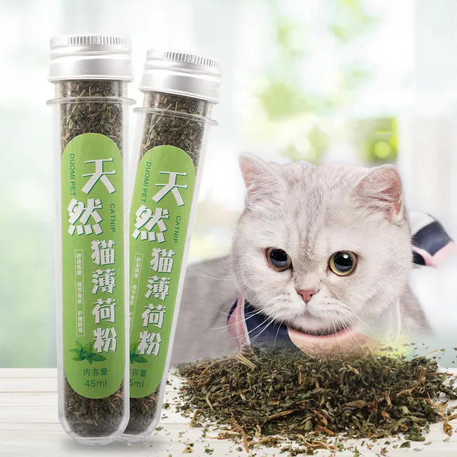 Dried Catnip Leaf Tube - Stress Relieving Catnip Powder