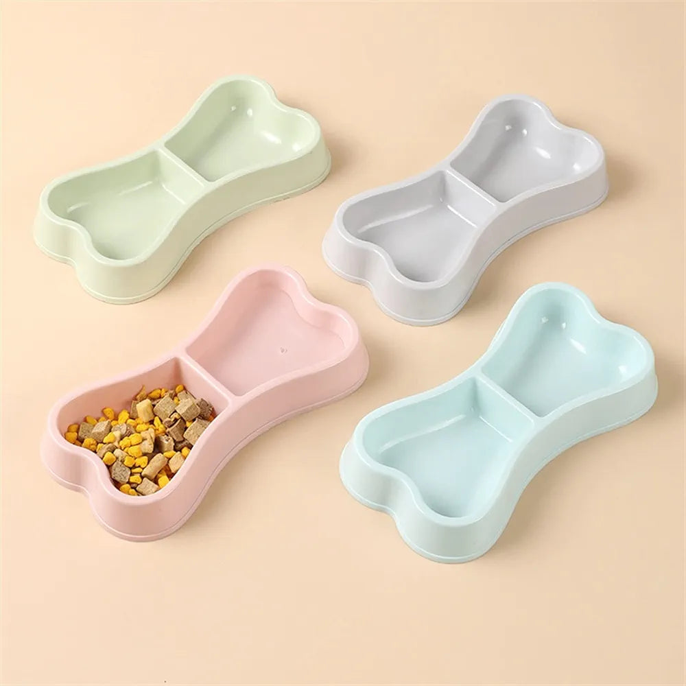Bone Shaped Food Bowl - For Cats & Dogs