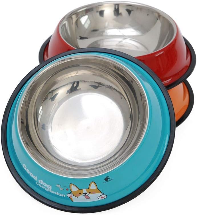Feeding Bowl For Pets - Printed Stainless Steel