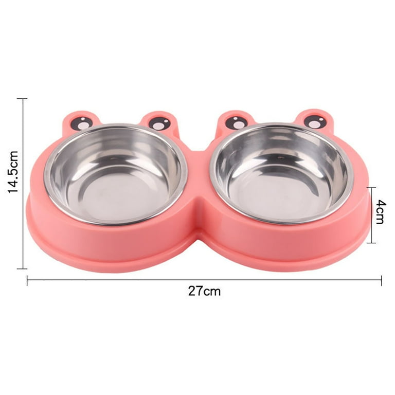 Durable Stainless Steel Food & Water Bowl - For Dogs &  Cats