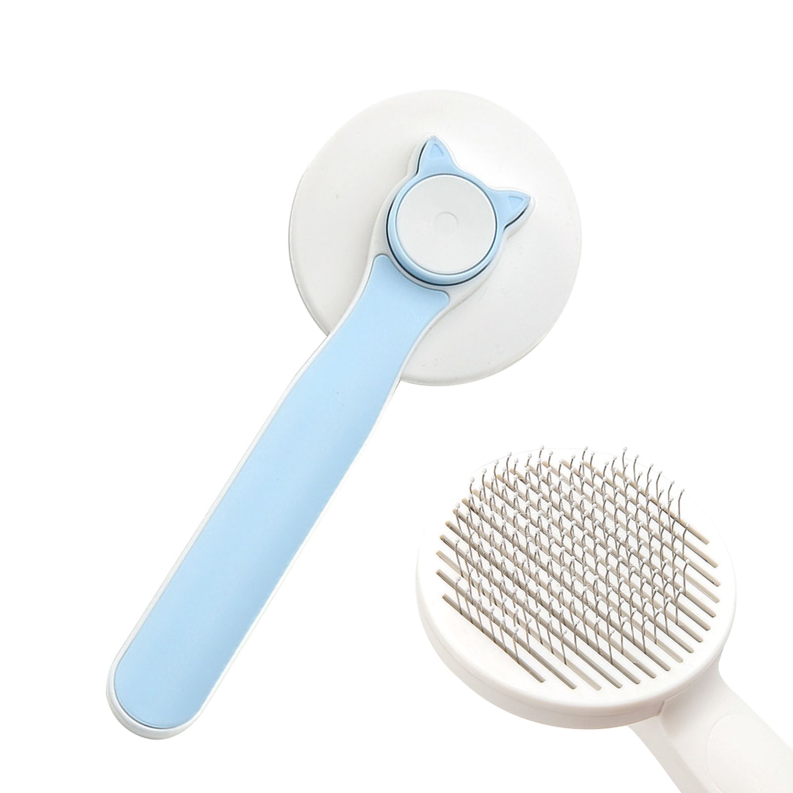 Cute Self Cleaning Hair Brush For Cats & Dogs - Blue