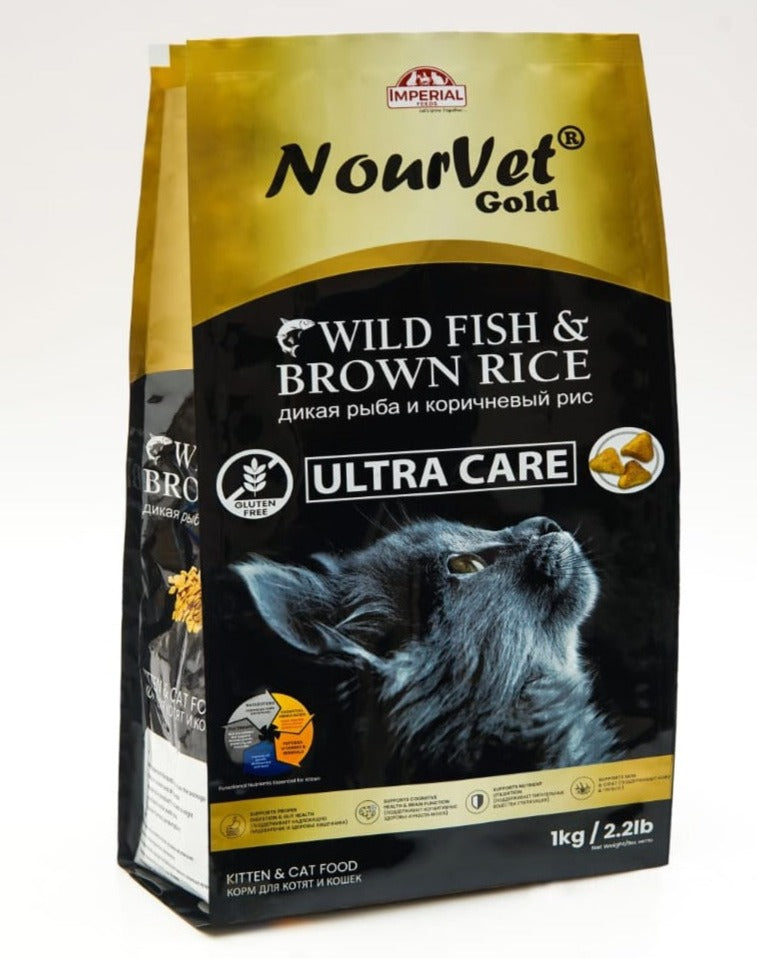 NourVet Gold -Wild FIsh & Brown Rice - 1kg