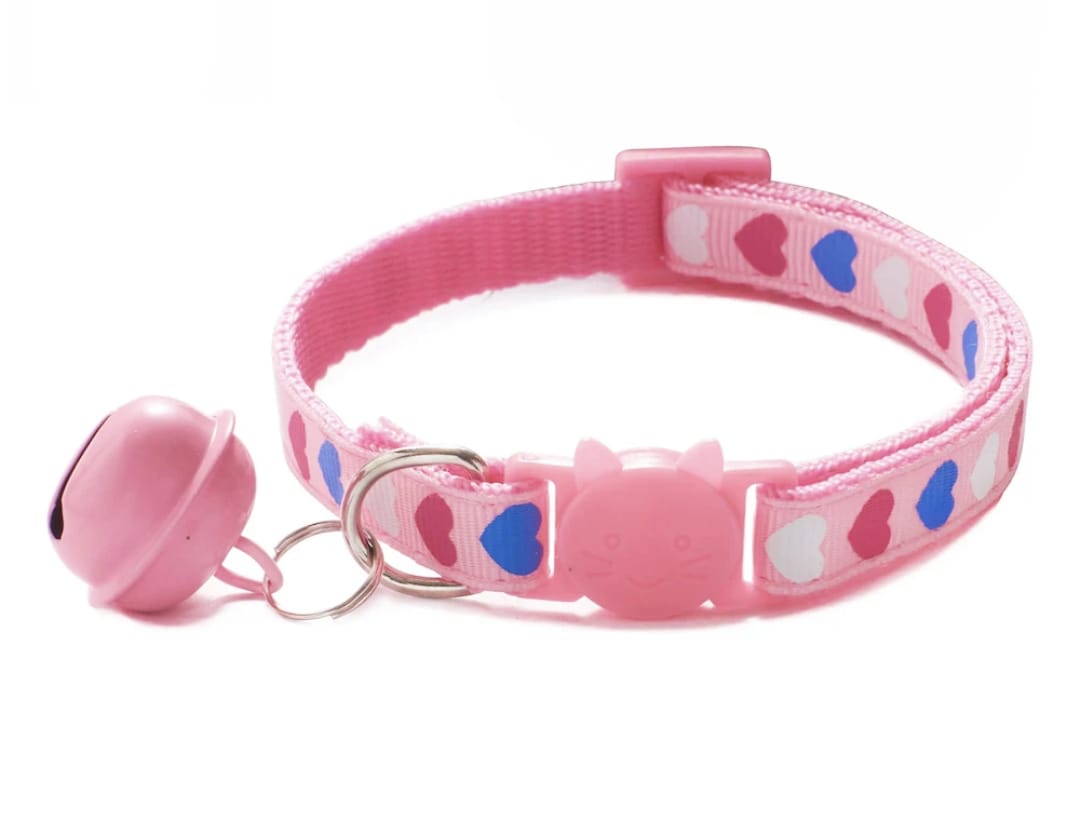 Enchanted Hearts Bell Collar for Cats & Puppies - Large Sized Bell