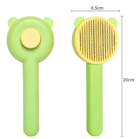 Cute Pet Grooming Comb for Cats & Dogs - Self Cleaning