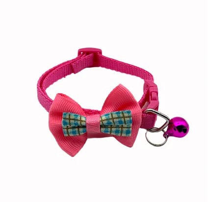 Pet Bow Collar With Bell For Cats & Puppies
