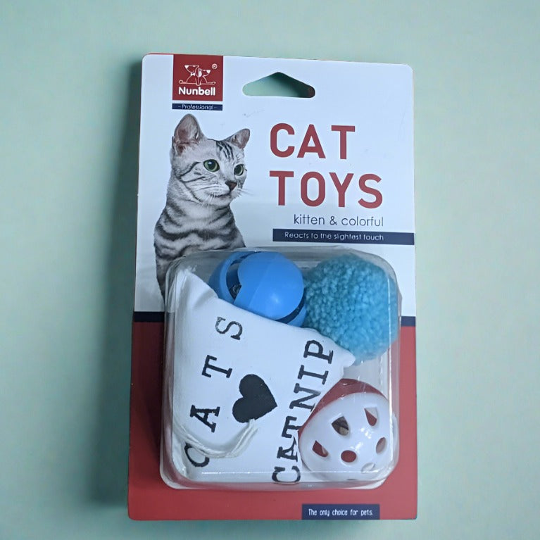 Nunbell Cat Toys with Catnip- Pack of 4 Toys