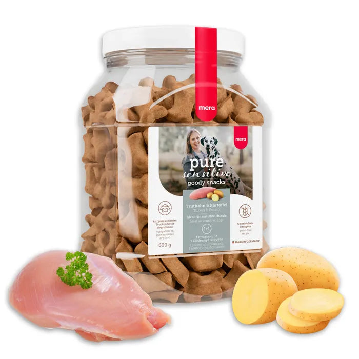 Mera Pure Sensitive Goody Snacks - Turkey & Potato - Treats For Dogs