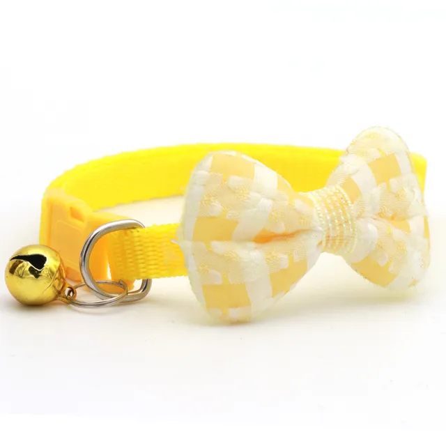 Cute Bow Pet Collar With Bell For Cats & Puppies