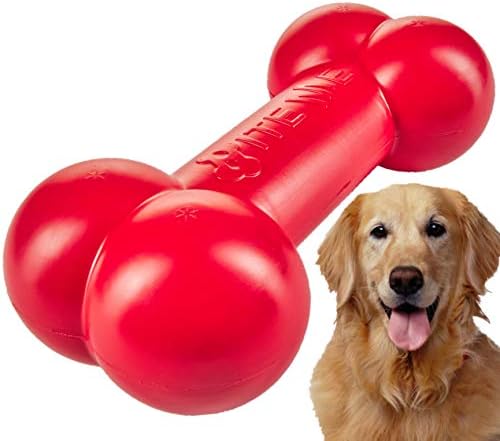 Dougez Red Bone Dog Chew Toy Made of Rubber