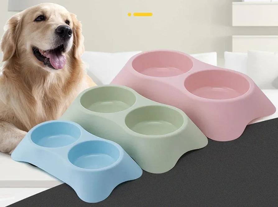 Double Dining Bowl For Pets - Large