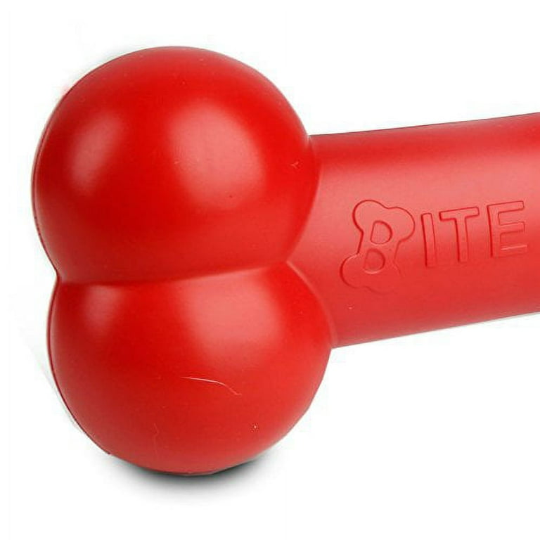 Dougez Red Bone Dog Chew Toy Made of Rubber