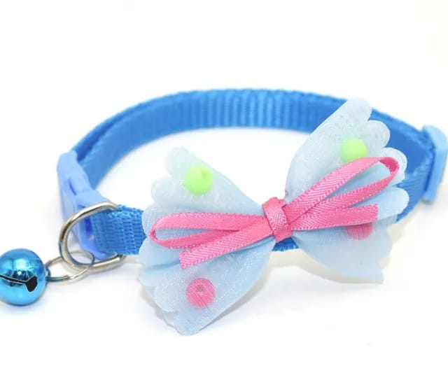 Cute Bow Collar With Bell For Cats & Puppies