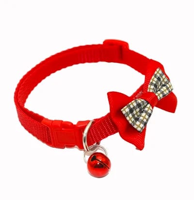 Pet Bow Collar With Bell For Cats & Puppies