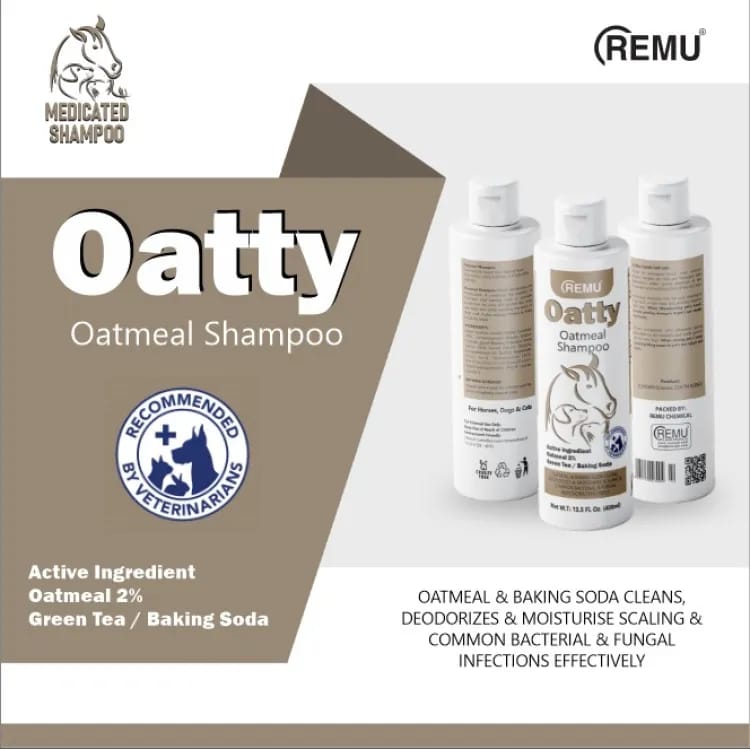 Remu - Oatty ( Oatmeal) Medicated Shampoo For Pets