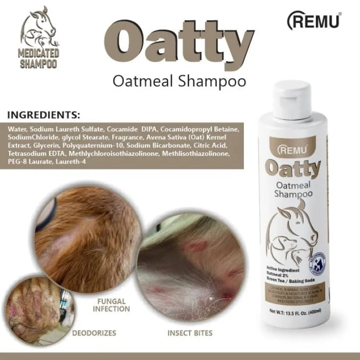 Remu - Oatty ( Oatmeal) Medicated Shampoo For Pets