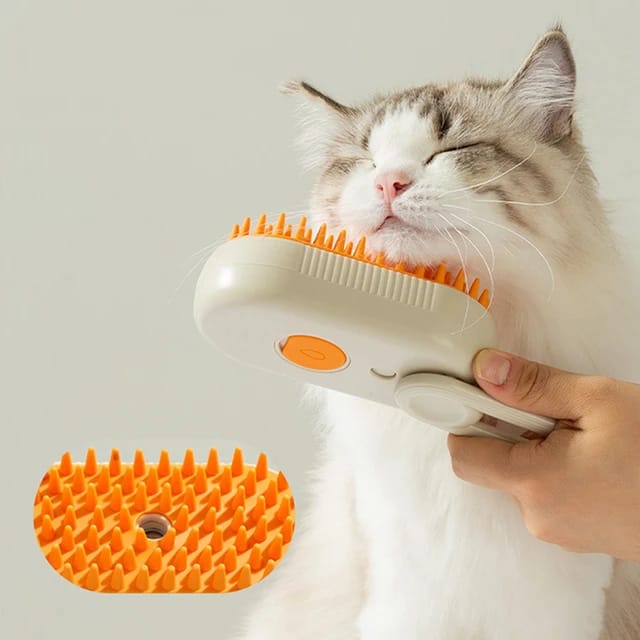 Soft & Steamy Pet Hair Brush for Removing Tangled And Loose Hair