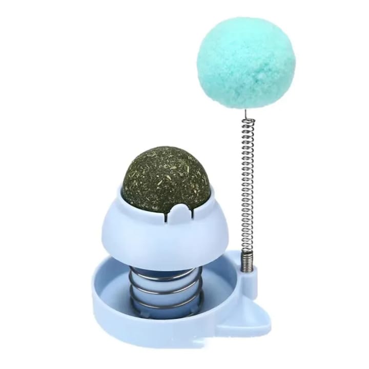 Catnip Ball Toy with  Sticky Base