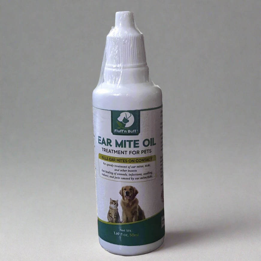 Fluff`n Buff - Ear Mite Oil For Cats & Dogs